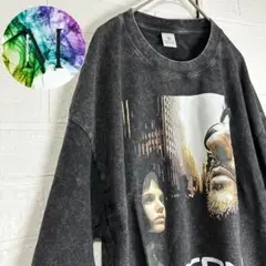 新品　未使用　レオン　フォト　プリント　Tシャツ　映画　ムービー　総柄　黒　ロゴ