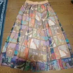 スカラー　チュール リバーシブルスカート