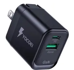 PD充電器 2ポート　USB-A×1 USB-C×1 GaN 急速充電器