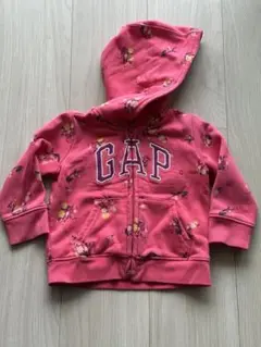 【期間限定値下げ】GAP フラワープリント フード付きトレーナー 12-18ヶ月