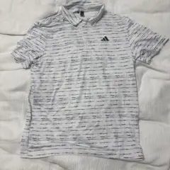 adidas ストライプ ポロシャツ