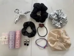 ヘアアクセサリー　おまとめ　前髪カーラー　シュシュ