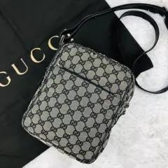 【美品】グッチ ショルダーバッグ クロスボディ GG キャンバス 男女兼用