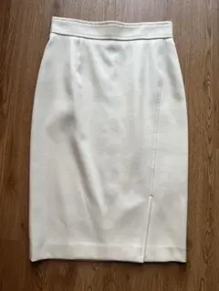 UNITED ARROWS ホワイト タイトスカート