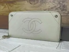 希少デザイン CHANEL シャネル 長財布 ココマーク ラウンドファスナー