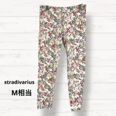 2650【ストラディヴァリウス】花柄スキニーパンツ