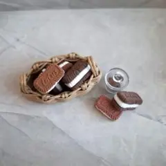 フェイクスイーツ　カラフル　クッキーサンド　ミニチュア　ハンドメイド