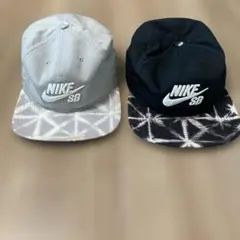 Nike SB キャップ グレー ブラック 2点セット　スケボー