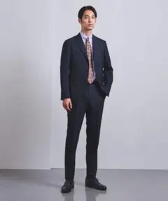 【UNITED ARROWS】NAVY WOOL×MOHAIR 3B SUIT
