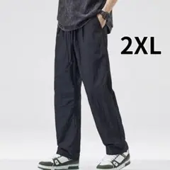 メンズ　イージーパンツ　薄手　ストレート　ストレッチ　カジュアル　2XL 3L