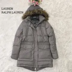 美品☆ローレンラルフローレン ロングダウンコート ヘリボーン ファー 3way