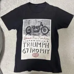Deus Ex Machina バイクTシャツ 黒