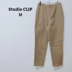 スタディオクリップ　パンツ　テーパード　後ろゴム　ストレッチ　ハイウエスト　М