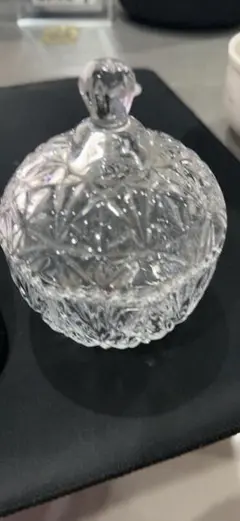 クリスタルガラス 蓋付きボックス6436