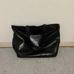 トートバッグ 本革 黒 シンプル