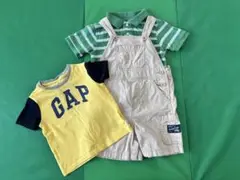 GAP オーバーオール　サロペット　ポロシャツ　Tシャツ 3点セット　90cm
