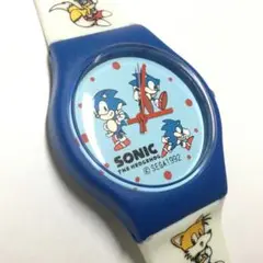 【レトロ・ビンテージ、電池新品交換済み】セガ ソニック・ザ・ヘッジホッグ 腕時計