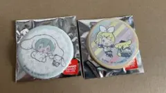 初音ミク　サンリオ　コラボ　缶バッジ2個セット