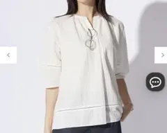 【美品】ジェイプレス　ナチュラル　ジャージー カットソー　XL ホワイト