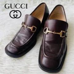 【正規品】GUCCI グッチ パンプス ホースビット レザー ブラウン 34.5