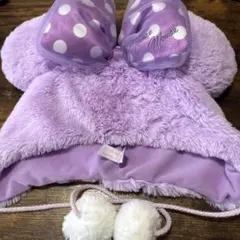 ディズニー ファンキャップ リボン むらさき
