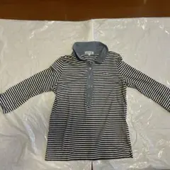 LACOSTE ストライプ 長袖ポロシャツ 38