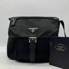 大人気✨ PRADA ショルダーバッグ ブラック 三角ロゴ 斜め掛け◎ 黒
