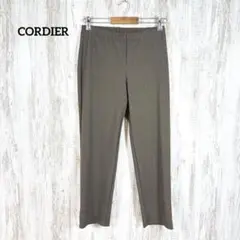 美品 CORDIER コルディア 千鳥柄 総柄 ストレッチ イージーパンツ