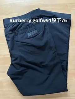 BURBERRY GOLF ブラック ゴルフパンツw91股下76