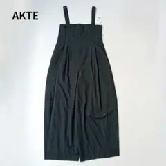 新品未使用♡24ss アクテAKTE リネン混ワイドストラップロングサロペットf