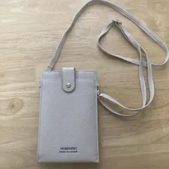 スマホショルダーバック　ベージュ