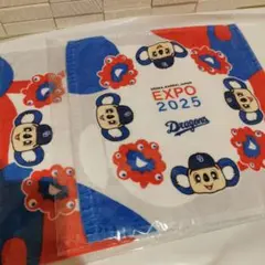 【新品未開封】EXPO2025　ミャクミャク　ドアラ　ハンドタオル 二枚セット