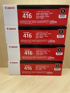 (P19)キャノン 純正トナー 416 ブラック 4本セット 新品