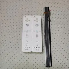 綺麗なwiiリモコン　2個セット　センサーバー付き