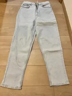 H＆M DIVIDED ライトブルー ストレートデニム 160/72A