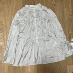 バンドカラー　シャツ　ブラウス　チュニック　Ｍ