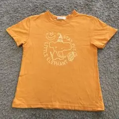 【匿名配送】オレンジの象Tシャツ　サイズ不明