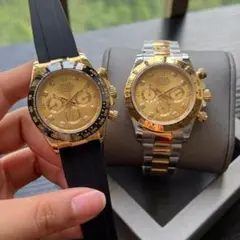 ROLEX Daytona ゴールド/ブラック 自動巻き時計