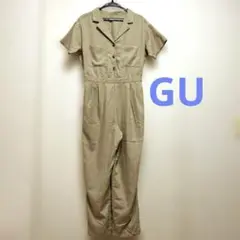 GUオールインワン　ベージュ　Lサイズ　サロペット