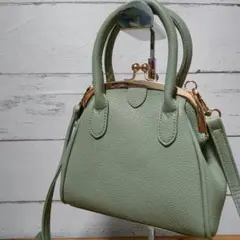 【人気デザイン】がま口　ハンドバッグ☆2WAY☆ショルダーバッグ