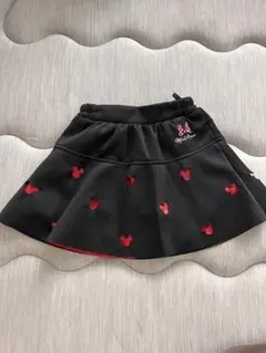 ミッキー刺繍 黒スカート 95cm未満