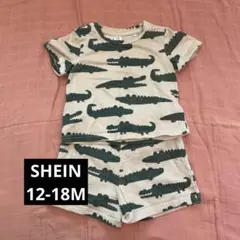 【SHEIN】ワニ柄 Tシャツセットアップ12-18M