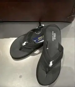 【新品未使用】Polo Ralph Lauren 黒サンダル 9D(27.5cm