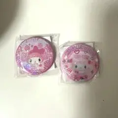 マイメロディ　マイメロ ピアノちゃん缶バッジ　集まれ！サン年リオ組　カプセルトイ