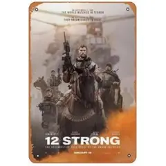映画『ホース・ソルジャー』レトロ風メタルポスター　インテリア雑貨