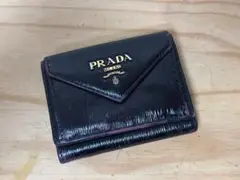G0820-05　プラダ　三つ折りミニ財布