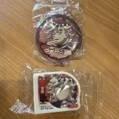 くら寿司 鬼滅の刃 童磨 缶バッジ 消しゴムセット