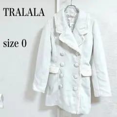 ☆《新品タグ付き》TRALALA ダブルブレストチェスターコート size 0