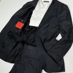 【美品】ISAIA イザイア　スーツ　セットアップ　チャコール　46　M