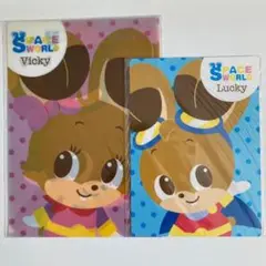 スペースワールド 下敷き&クリアファイル Lucky Vicky 新品・未開封